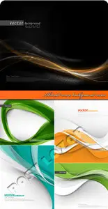 Abstract wave background vector