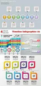 Vectors - Timeline Infographics 19