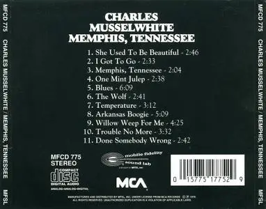 Charlie Musselwhite - Memphis, Tennessee (1970) {1991, Reissue}