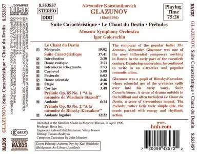 Igor Golovschin, Moscow Symphony Orchestra - Alexander Glazunov: Orchestral Works Vol. 10: Suite Caractéristique (1999)