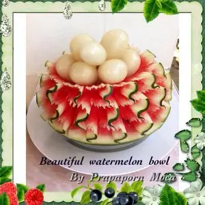 Watermelon Carving Ideas: How to carve watermelon bowl easily