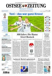 Ostsee Zeitung Wismar - 25. Juni 2018