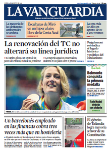 La Vanguardia - 8 Agosto 2016