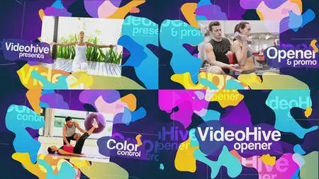 Colored Blots Opener - Project for After Effects (VideoHive)