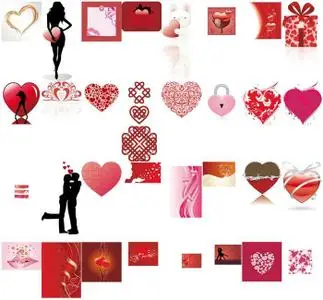 Heart Theme Vector in CorelDRAW
