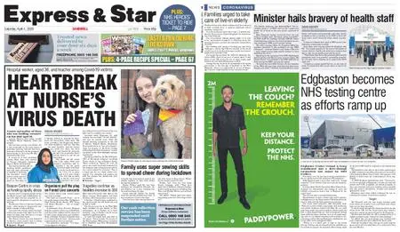 Express and Star Sandwell Edition – April 04, 2020