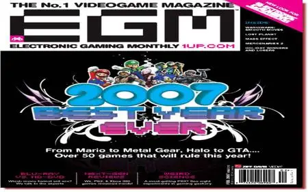 Electronic Gaming Monthly 2007 February - True pdf with searchable content!