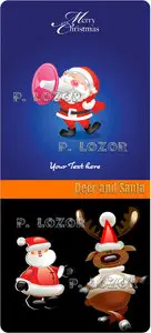 Deer and Santa