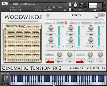 Cinematic Tension FX2 Vol 1 Bass Flutes KONTAKT