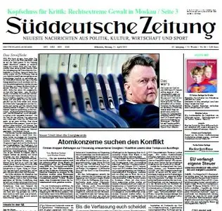 Süddeutsche Zeitung vom 11 April 2011
