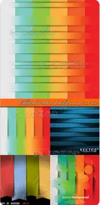 Abstract vector background set 037