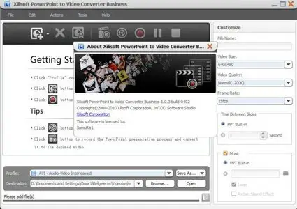 Portable Xilisoft PowerPoint to Video Converter Business 1.0.3.0402
