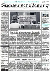 Süddeutsche Zeitung vom 13 August 2011