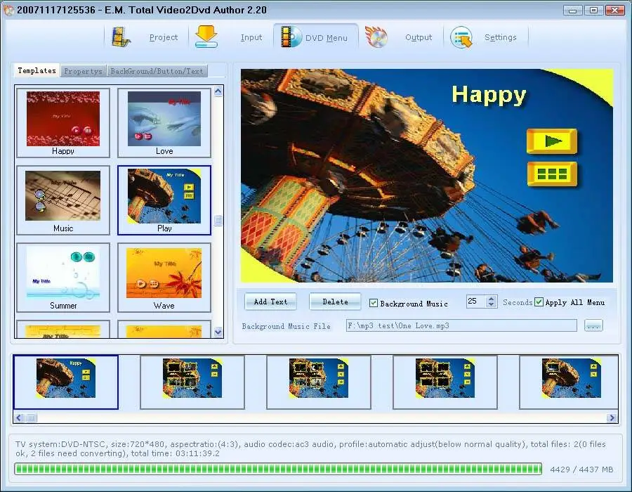 Total Video2DVD Author 2.45