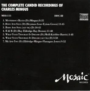 Charles Mingus - The Complete Candid Recordings (Mosaic), 3 CDs