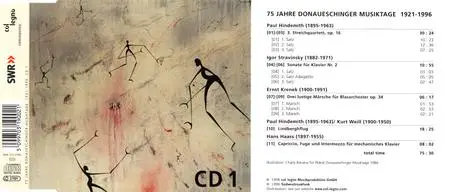 Various Artists - 75 Jahre Donaueschinger Musiktage 1921-1996 (1996) {12CD Set, Col Legno} (Complete Artwork)
