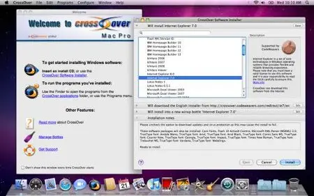 CodeWeavers CrossOver Mac Professional v9.1 MacOSX