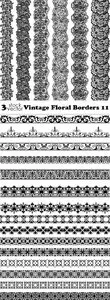 Vectors - Vintage Floral Borders 11