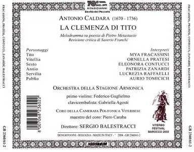 Sergio Balestracci, Orchestra della Stagione Armonica - Caldara: La Clemenza di Tito (2004)