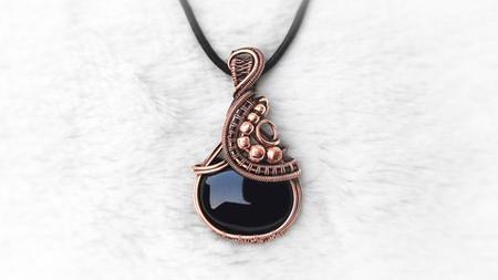 Jewelry Making Wire Wrapping: Wire Wrapped Kosha Pendant