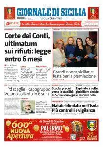 Giornale di Sicilia Sicilia Orientale - 21 Dicembre 2017