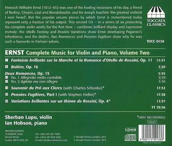 Sherban Lupu, Ian Hobson - Heinrich Wilhelm Ernst: Complete Music for Violin and Piano, Vol. 2 (2011)