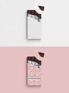 Chocolate Bar Packaging Mockup Isolated 1683333911
