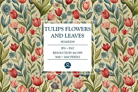 EE - Tulips Flowers and Leaves YGP442E