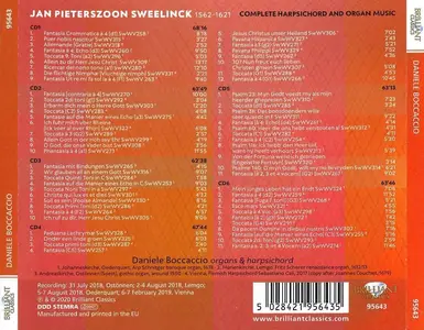 Daniele Boccaccio - Jan Pieterszoon Sweelinck: Complete Harpsichord and Organ Music [6CDs] (2020)