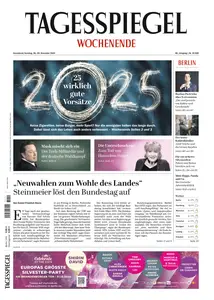 Der Tagesspiegel - 28 Dezember 2024