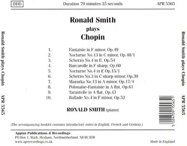 Ronald Smith - Ronald Smith plays Frederic Chopin, Vol.1 (1999)