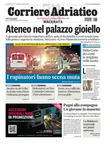 Corriere Adriatico Macerata - 31 Ottobre 2025