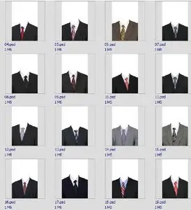 Masculine suits  "Photo on documents" PSD
