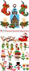Vectors - Christmas Decoration Elements Set 4