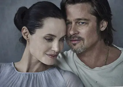 Angelina Jolie and Brad Pitt by Peter Lindbergh for Vanity Fair Italia November 2015