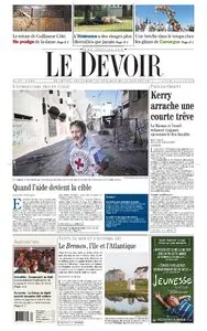 Le Devoir du 26 27 Juillet 2014