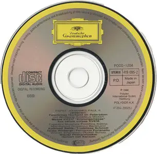 Karajan & Wiener Philharmoniker - Papst Johannes Paul II: Feierliches Hochamt (1986) {japanese release 1990}