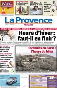 La Provence Marseille Du Vendredi 24 Octobre 2014