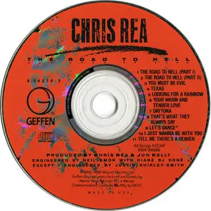 Chris Rea - The Road To Hell (1989) US Press, 11 tracks Edition