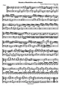 GervasioGB - Sonata Per Camera di Mandolino e Basso (Gimo 141)