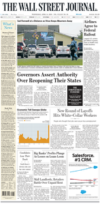 The Wall Street Journal – 15 April 2020