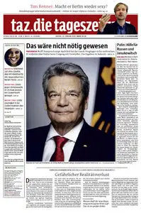 Tageszeitung TAZ vom 28 Februar 2014
