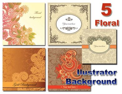 5 Floral Backgrounds
