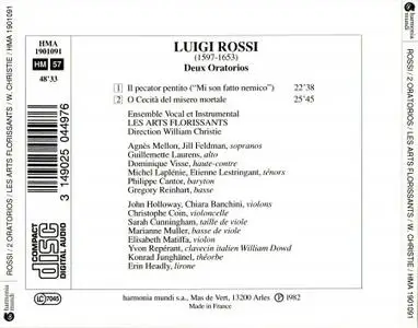 William Christie, Les Arts Florissants - Luigi Rossi: Oratorios (1990)