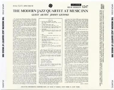 The Modern Jazz Quartet - At Music Inn, Vol. 1 (1956) {2013 Japan 24-bit Remaster} [Jazz Best Collection 1000 Series]