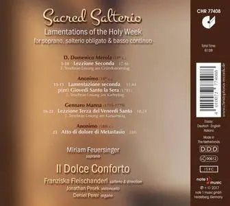 Miriam Feuersinger & Il Dolce Conforto - Sacred Salterio: Lamentations of the Holy Week (2017)