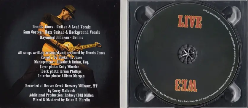 Dennis Jones & Dennis Jones Band - We3 (Live) (2018)