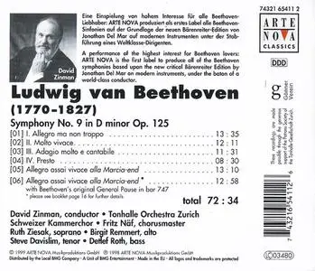 David Zinman, Tonhalle Orchestra Zurich - Ludwig van Beethoven: Symphony No. 9 (1999)