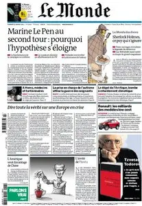 Le Monde et Supplément Livres du Vendredi 17 Février 2012