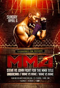 Flyer PSD - Grimy MMA